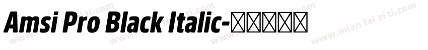 Amsi Pro Black Italic字体转换